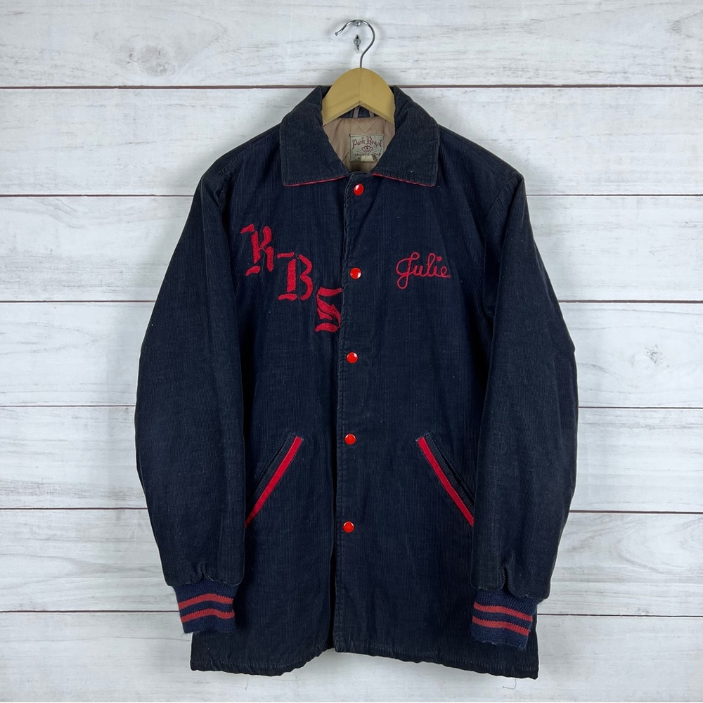 Vintage 1950s Park Regal Corduroy Varsity Jacket Large